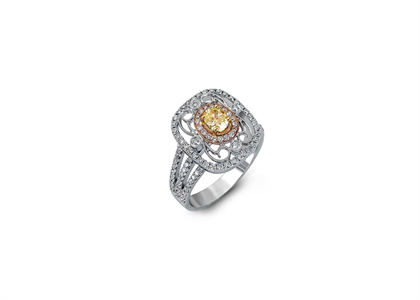 CZ Studded Gemstone Ring